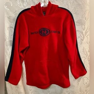 Nautica Jeans Company Red Fleece Hoodie